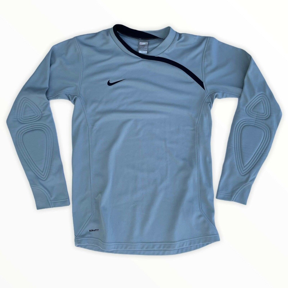 vtg nike grey tag soccer goalie jersey S